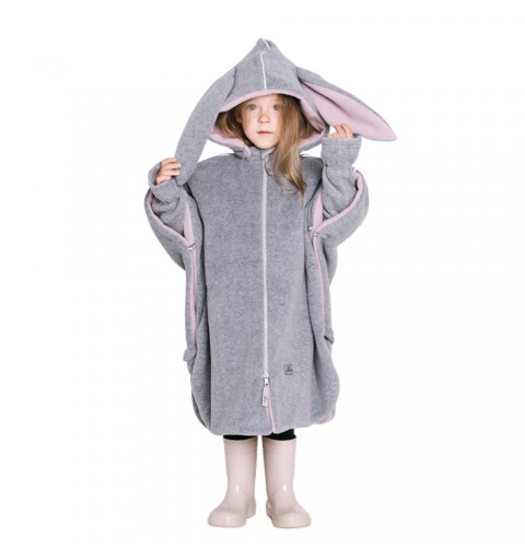 Patulove Premium Funny Bunny Pink - ponczo samochodowe do fotelików | Rozmiar S